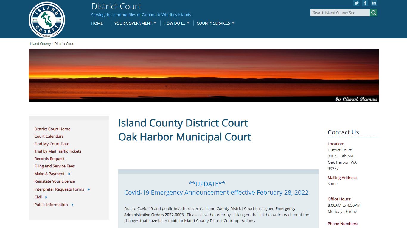 District Court - Island County, Washington